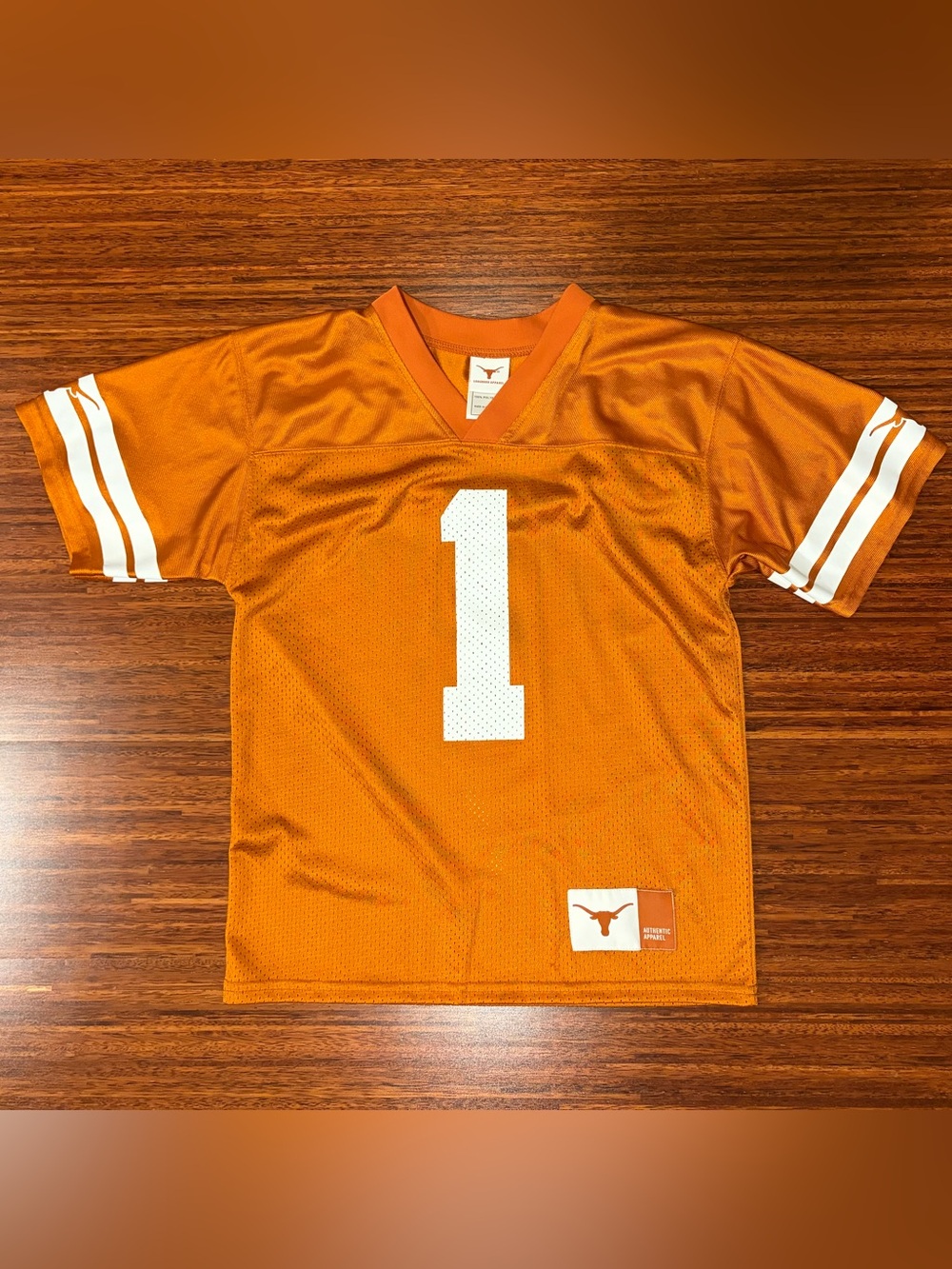 Youth Medium UT Texas Longhorns #1 Football Jersey Burnt Orange Like New